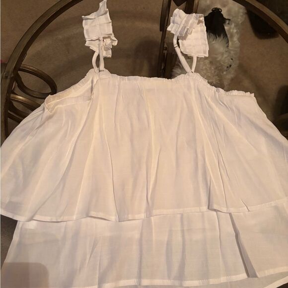 Hayden White Ruffled Tiered Camisole - Picture 3 of 3